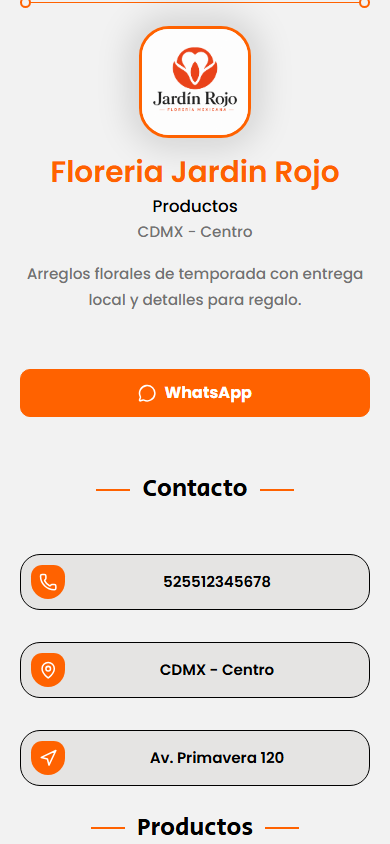 Perfil de productos en Rabu